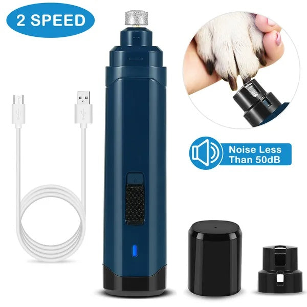 2 Speeds Quiet USB Rechargeable Pet Nail Grinder