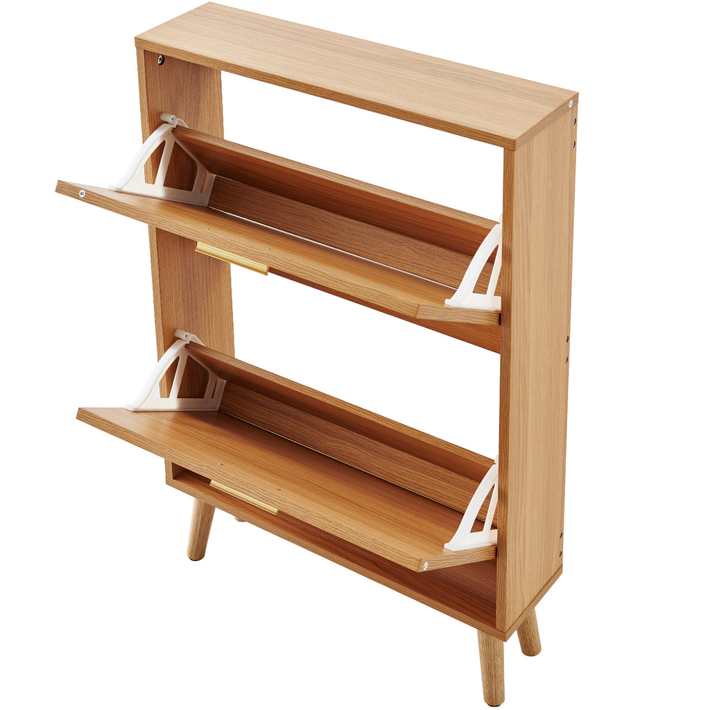 VEVOR Shoe Cabinet With 2 Flip Drawers for Entryway,