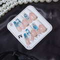 GGddsha Nails Handmade Pmma Acrylic Nails Press On NailsShort Reusable Kit With Box Gifts ForWomen,Gilded Whisper