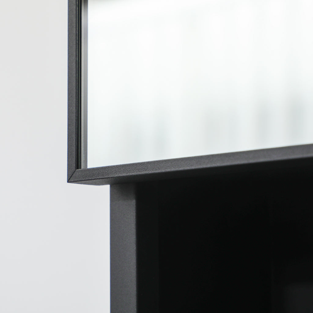 Wall-Mounted Medicine Cabinet, Bathroom Mirror Cabinet with Double Doors and Storage Shelves.