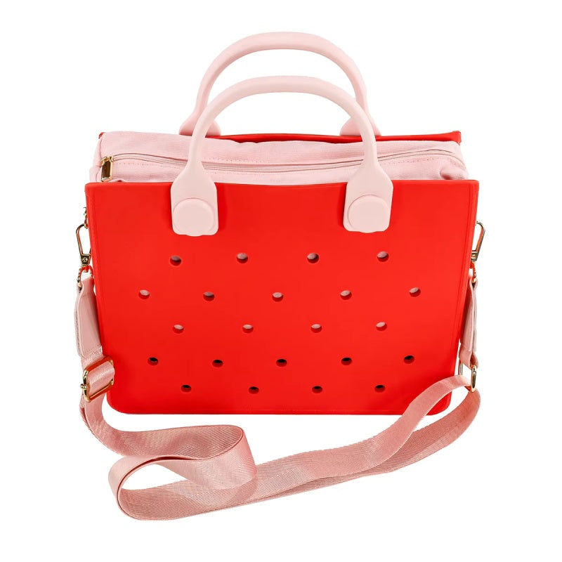 Waterproof EVA Handbag Punching Women's Tote Bags With Shoulder Strap For Women Hand Tote Bag Beach Bag