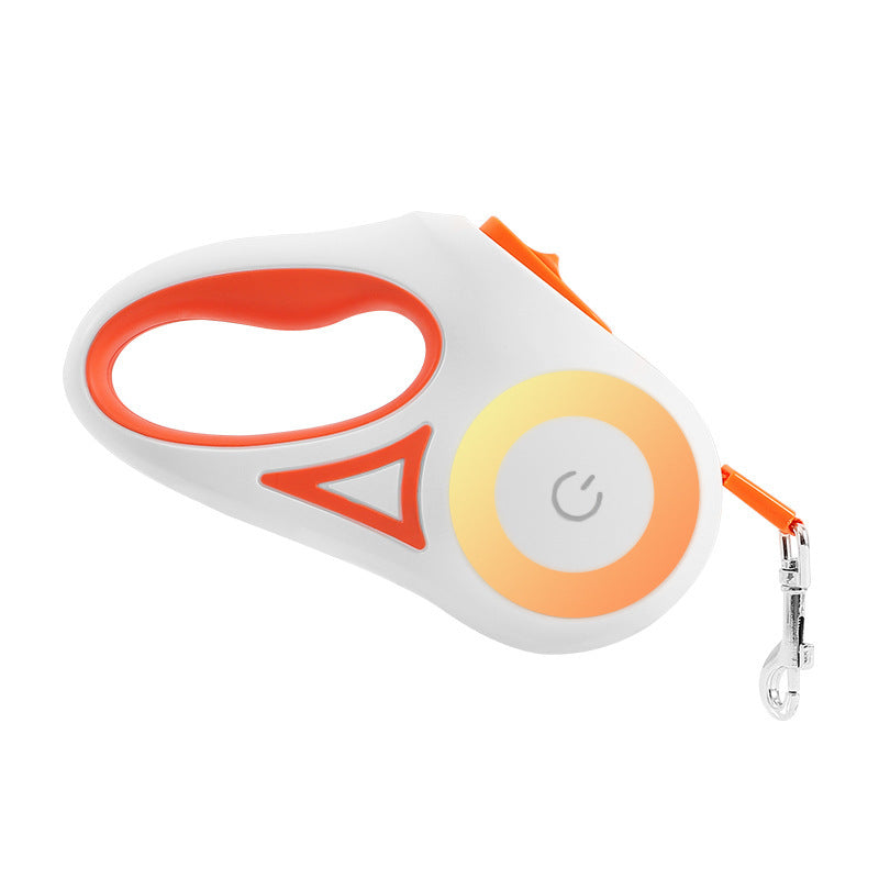 Retractable Leash And Dog Collar Spotlight Automatic Pet Dog Cat Traction Rope For Small Medium Dogs