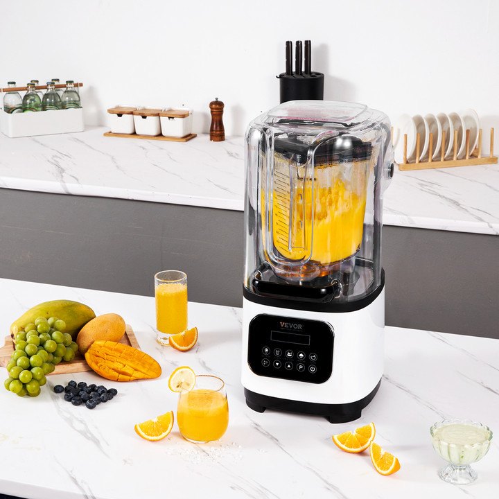 Professional Blender With Shield, Commercial Countertop