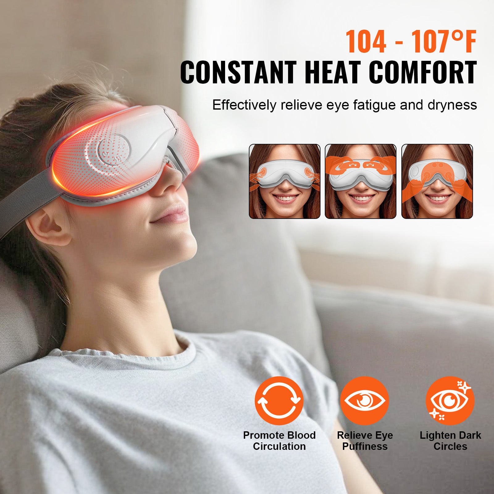 VEVOR Heated Eye Massager Eye Care Device