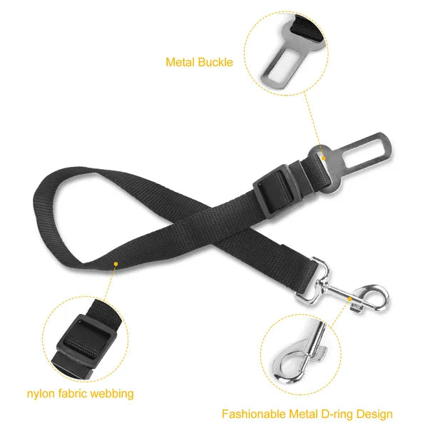 2Pcs Pet Dog/Cat Seat Belt Leash
