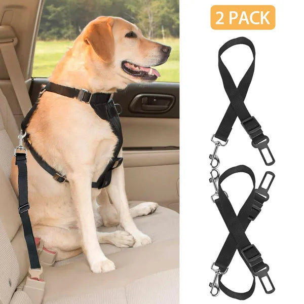 2Pcs Pet Dog/Cat Seat Belt Leash