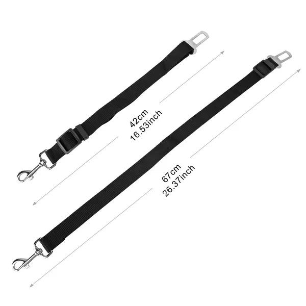 2Pcs Pet Dog/Cat Seat Belt Leash