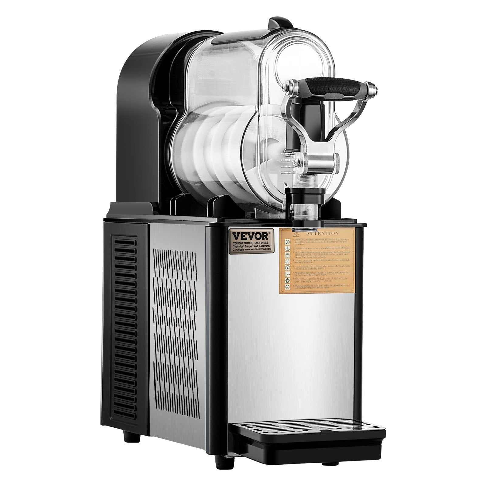 Commercial 3L Slushy Machine, 3L Single Bowl Slush Drink Maker, 330W Drink Machine With Temperature Preservation, Stainless Steel Home Slush
