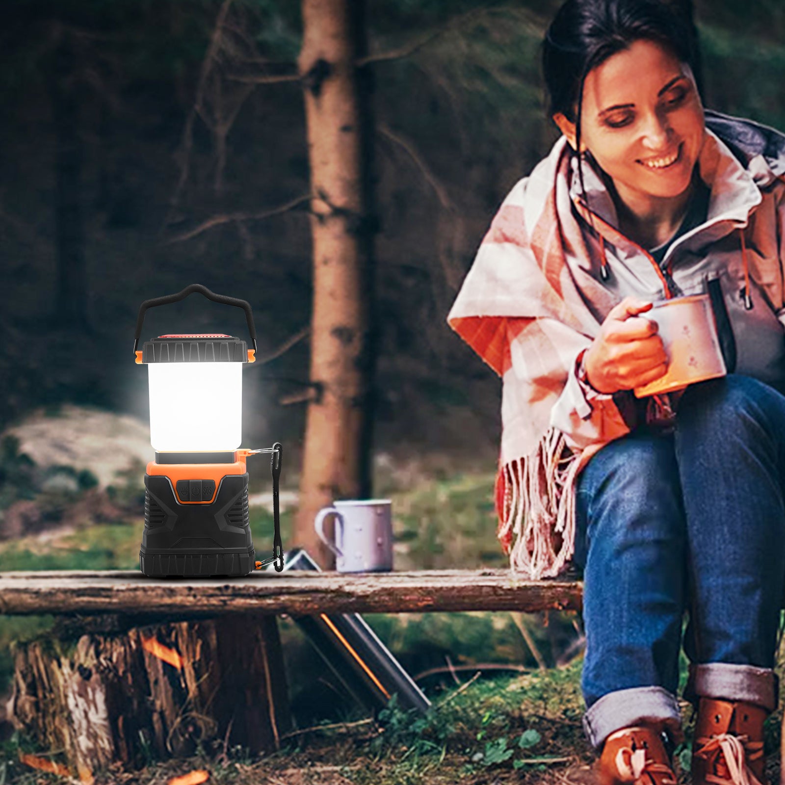 VEVOR LED Camping Lantern Battery Powered