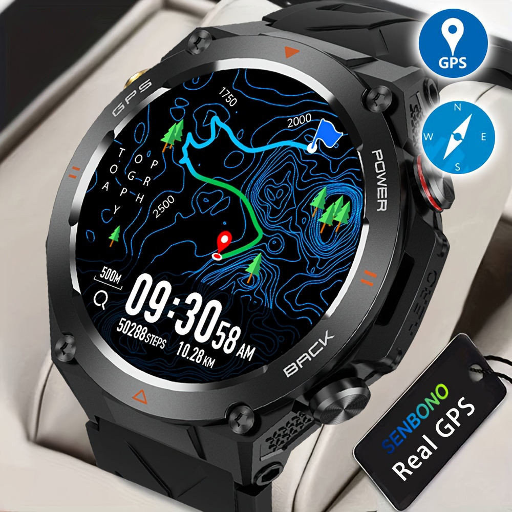 SENBONO GPS Mens Smart Watch