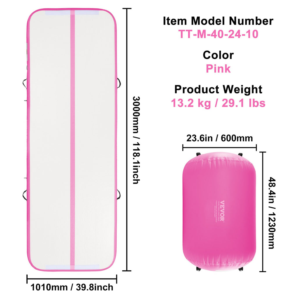 VEVOR Inflatable Gymnastics Air Mat Set,