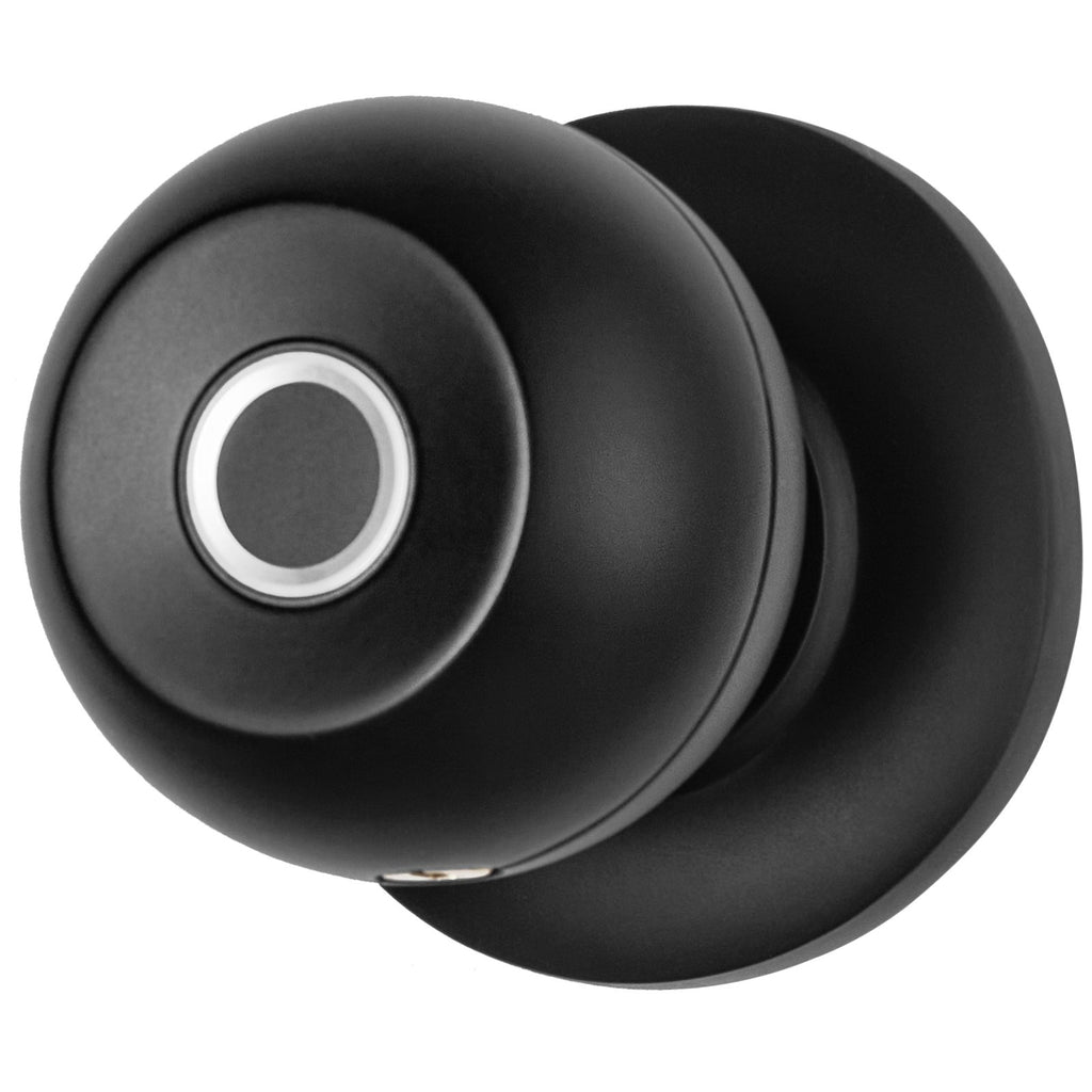 VEVOR Smart Door Knob, Biometric Door Lock Bluetooth Smart Lock, Fingerprint Smart Lock With APP Control, Easy Installation Door Lock, For Home Bedrooms, Cloakroom, Hotels, Apartments Offices, Black