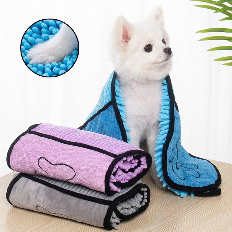 Super Absorbent Dog & Cats Bathrobe Microfiber Bath Towels,Quick-Drying.