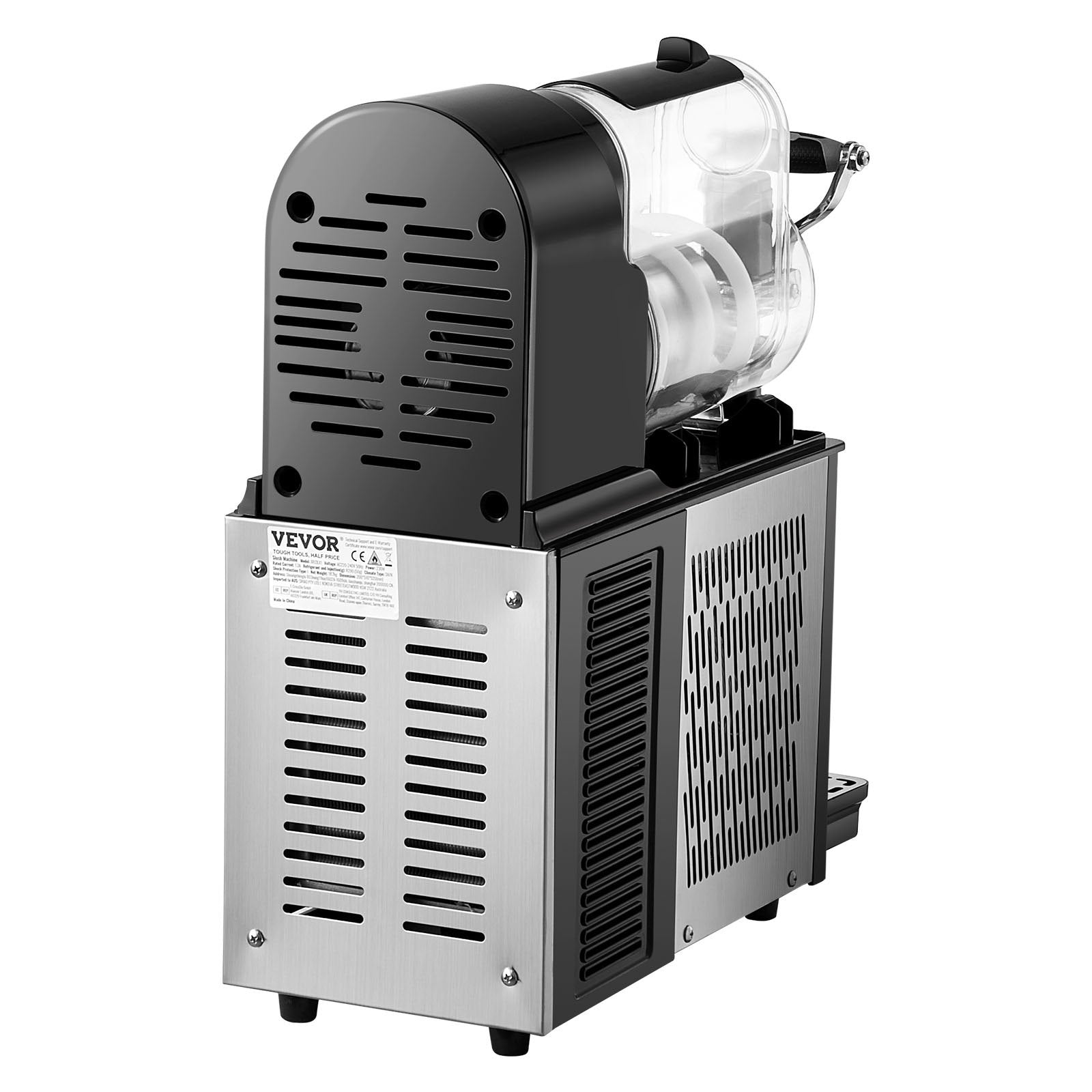 Commercial 3L Slushy Machine, 3L Single Bowl Slush Drink Maker, 330W Drink Machine With Temperature Preservation, Stainless Steel Home Slush