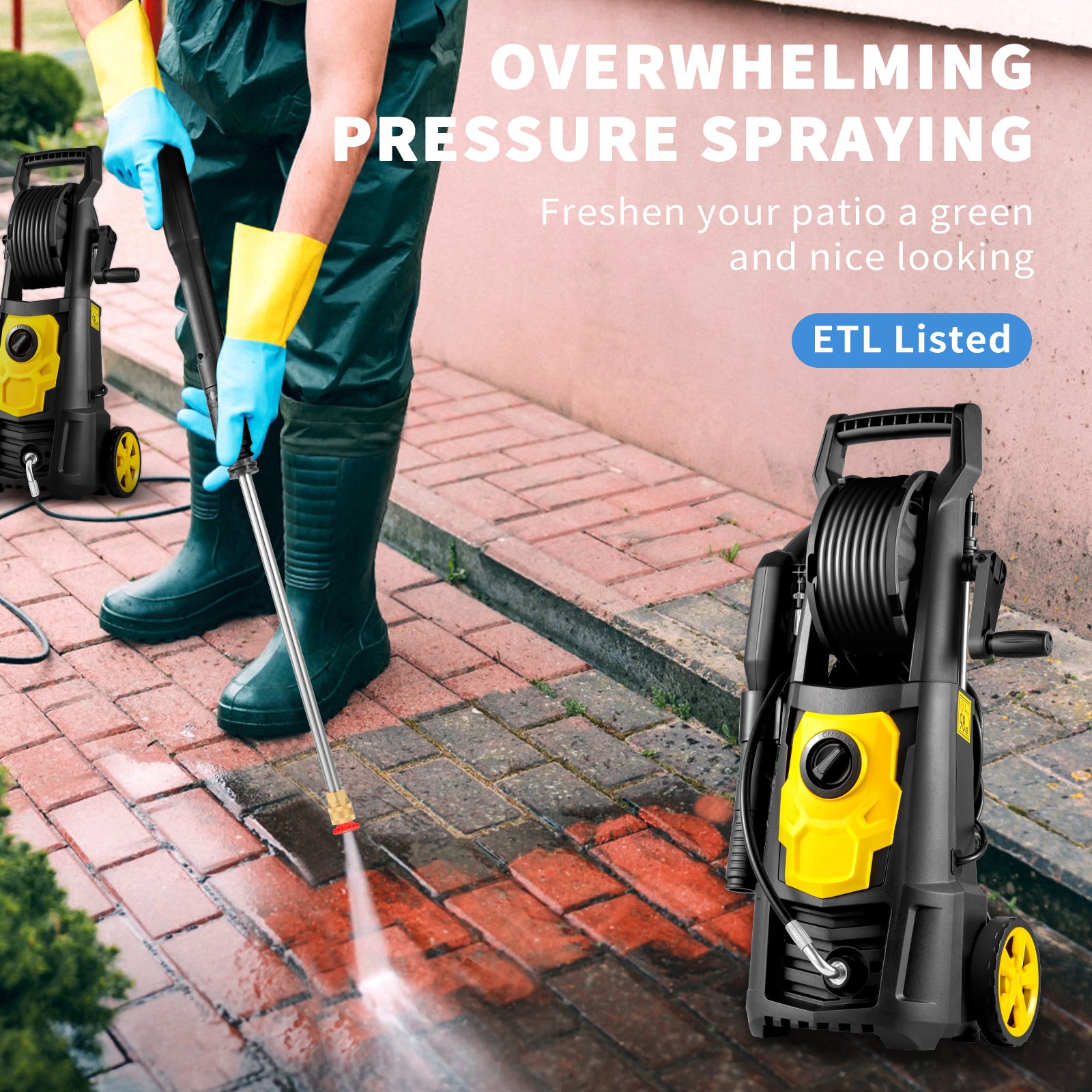 VEVOR Electric Pressure Washer 2000 PSI Max