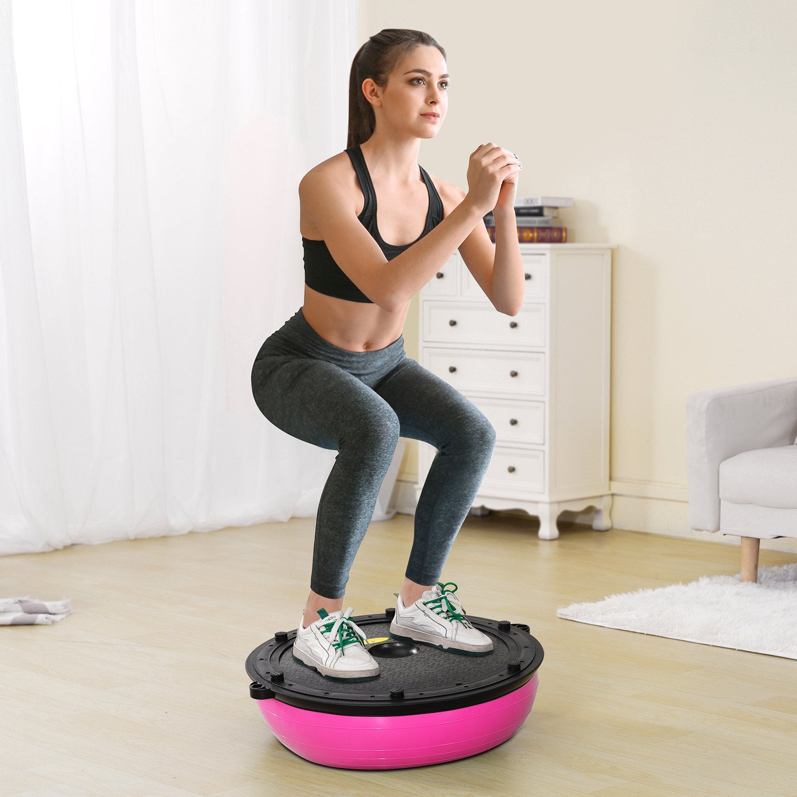 VEVOR Half Exercise Ball Trainer, 23 Inch 660 lbs Balance Ball Trainer,